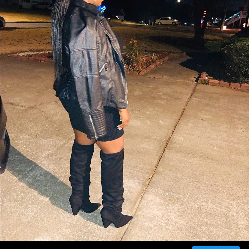Brand new over the knee boots.